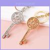 Elegant Rhinestone Keychain For Couples Creative Key Holder Beautiful Metal Pendant