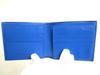 Authentic BOTTEGA VENETA Intrecciato Black Blue Leather Bifold Bill Wallet #a351  Refurbished