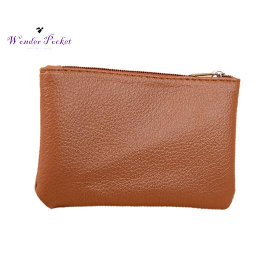 Женский кошелек портативный мини-короткий кошелек из искусственной кожи с узором личи гладкая молния тонкий кошелек для монет светло-коричневого 479₽
