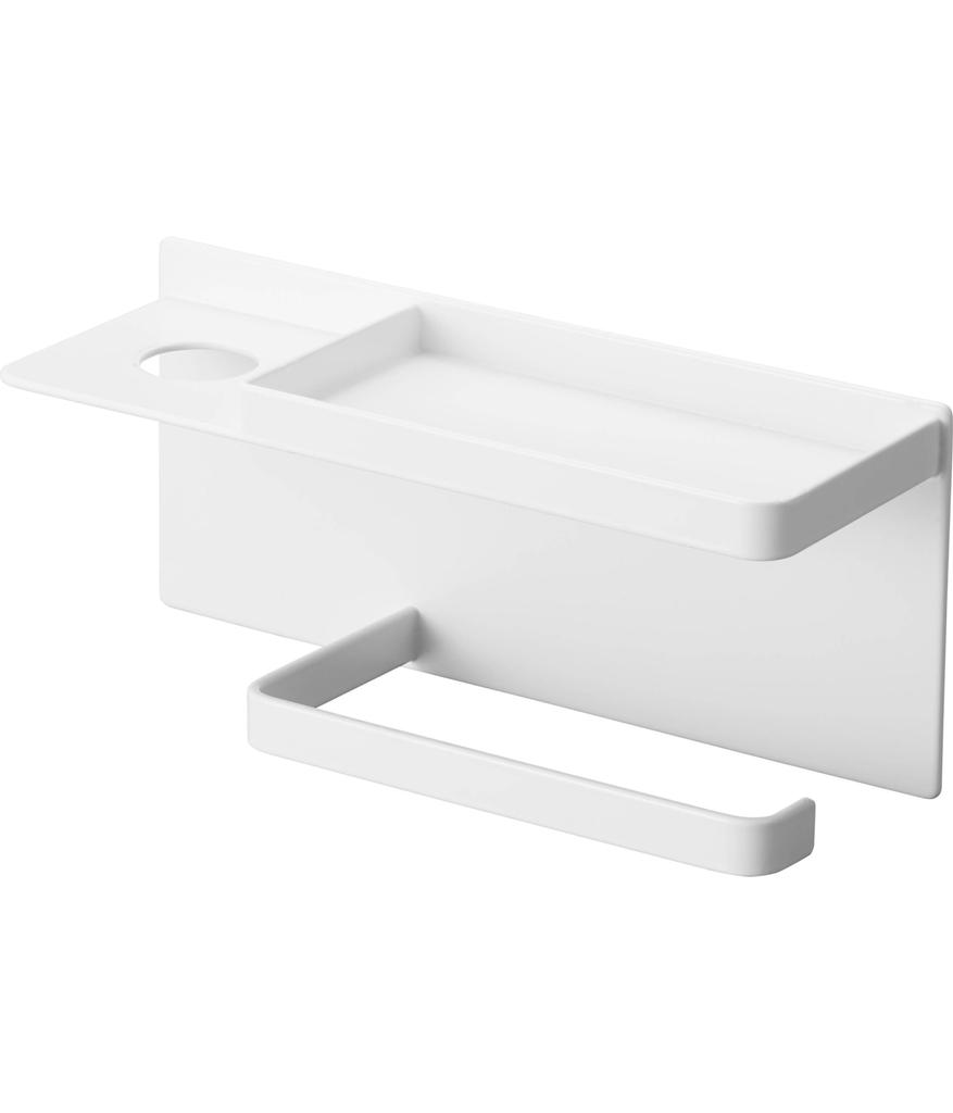 Yamazaki Jitsugyo Magnet UV Protection Supplies Storage Holder White W24.5 X D8.4 X H10.5cm Tower Entrance Storage Umbrella Stand 1945