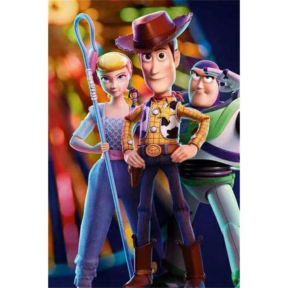 Toy Story Disney Cartoon Puzzle Cross Printed Square Pattern Mosaic Diamond Painting Art Stitch 5d Children Girl Big Size Large