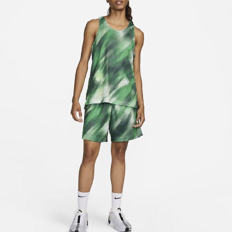 Nike Gradient Design Breathable Round Neck Sleeveless Basketball Jersey Women jersey Green FN8537-361