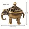 1 Stück Mini Elefant Räuchergefäß, Kreatives Schreibtischornament Heimdekoration (Ohne Weihrauch)