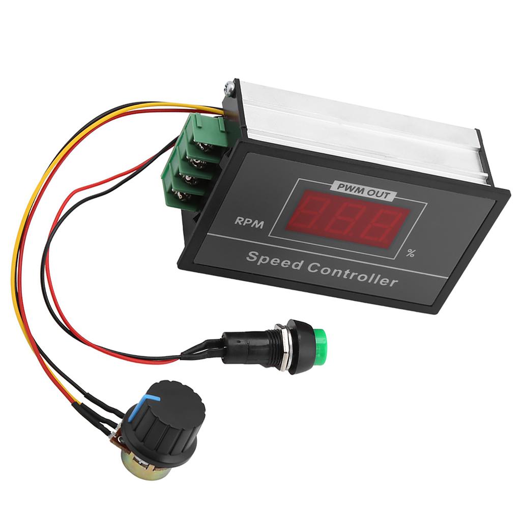DC 6‑60V 12V 24V 36V 48V 30A PWM DC Motor Speed Controller Start Stop Switch