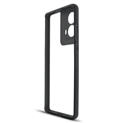Für Motorola Moto G85 5G/S50 Neo 5G Hülle Schutzhülle PC+TPU Transparentes Rückseiten-Handycover