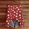 Women's Casual Fashion Round Neck Top Christmas Print Long Sleeve Knit Pullover