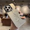 The New Art Line Is Suitable for Iphone17 Mobile Phone Case Apple 16promax/15 Couple 14pro13 Europe and America