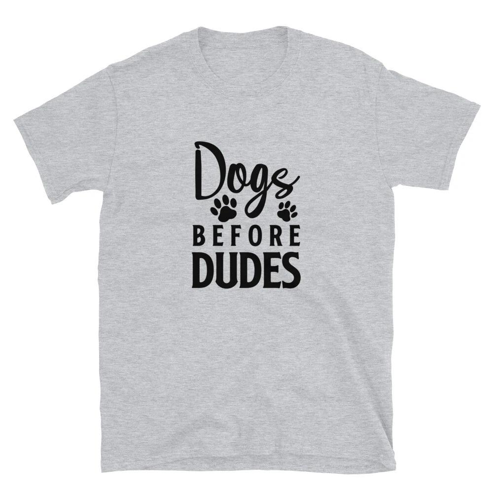 Dogs Before Dudes Girls With Dogs T-Shirt 2XL