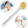 2 buc. Perie de curățat spatele pentru duș, Perie de baie cu mâner lung, Exfoliant corporal cu peri de nailon pentru periaj umed sau uscat, Bărbați și Femei