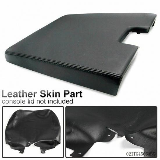 Leather Center Console Lid Armrest Cover Fit For 07-13 Silverado Tahoe Sierra