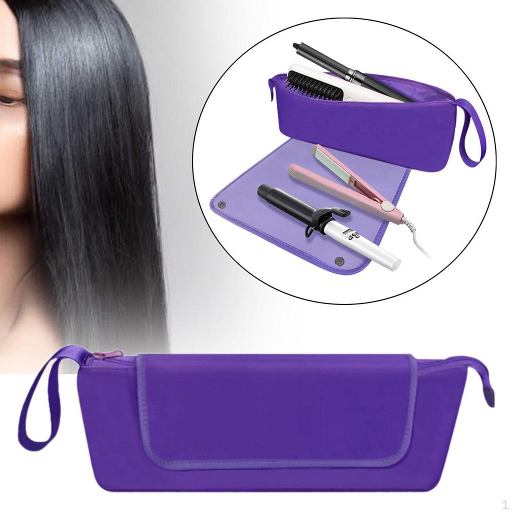 Curling Iron Travel Case Hair Tools Bag, Multiuse Straighteners for