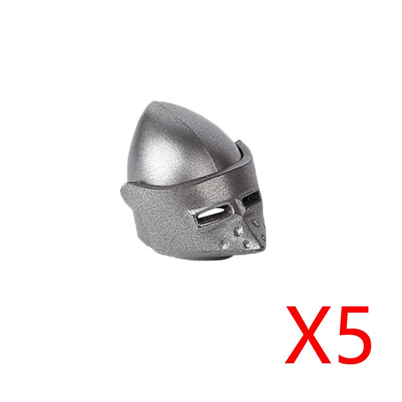 MOC Military Medieval Building Blocks Accessories Soldier Figures Bicolor Weapons Crossbow Sword Helmet Tomahawk Toy Gift X006