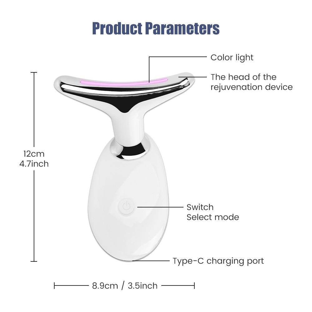 Neck Face Beauty Device Reduce Double Chin  Skin Tighten Lifting Massager Intense Pulsed Light Wrinkles Reducing Instrument