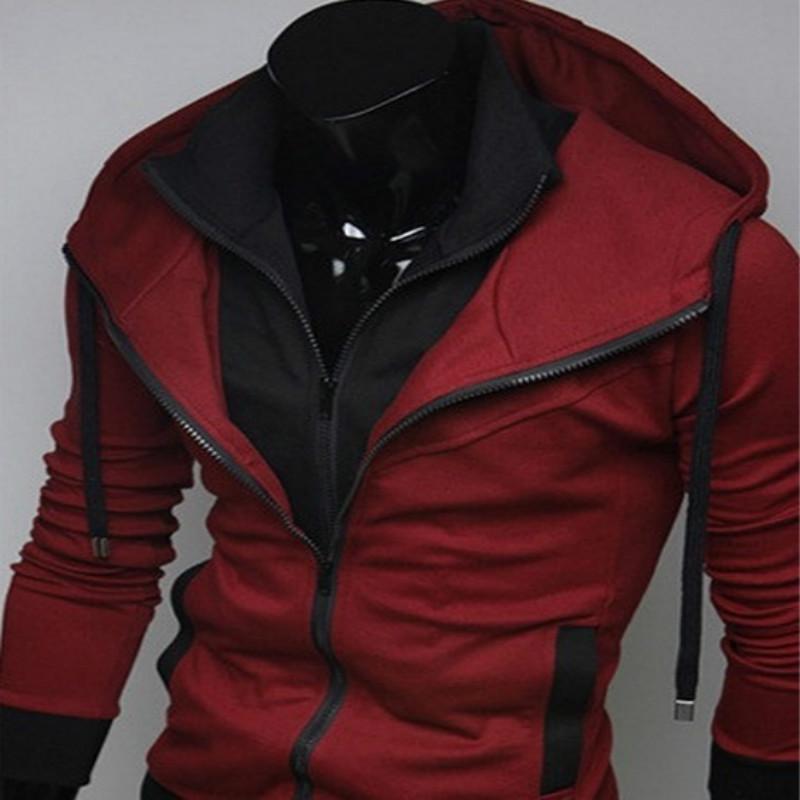 Pulover de modă pentru bărbați, cardigan, jachetă cu glugă