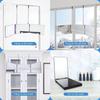Three-Way Folding Telescopic Self-Haircut Mirror