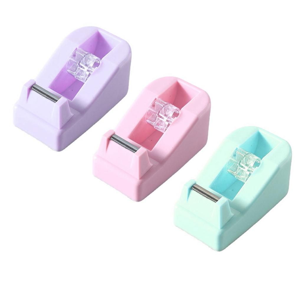Desktop Tape Dispenser 0.79in Shaft Diameter Easy Sturdy Plastic Gift Wrapping Tape Cutter