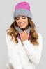 Bilbao Women' Reversible Cap Gray and Pink