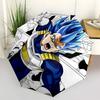 1pc Dragon Ball Z Vegeta Super Saiyan Blue Automatic Folding Umbrella, 3-Panel Design, 8-Bone Frame Outdoor Umbrella, Perfect Gift for Fans, Travelers