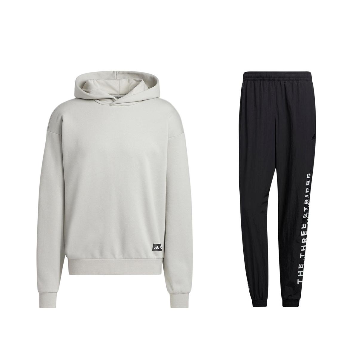 

Adidas Logo Hoodie And Jogger Set Men Sets IC2440+IA9422 M