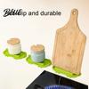Durable TPR Spoon Rest Silicone Pot Lid Holder, Cute Pig Shaped, Non Slip Heat Resistant Mat Utensil Holder with Drain Grooves, Multifunctional