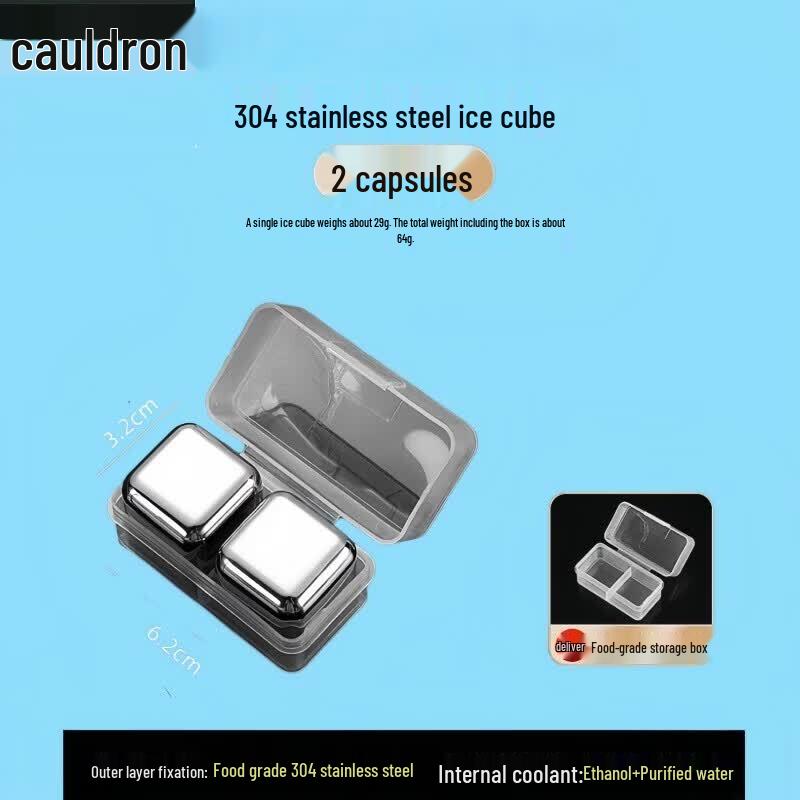 Fouo 304 Stainless Steel Reusable Ice Cubes