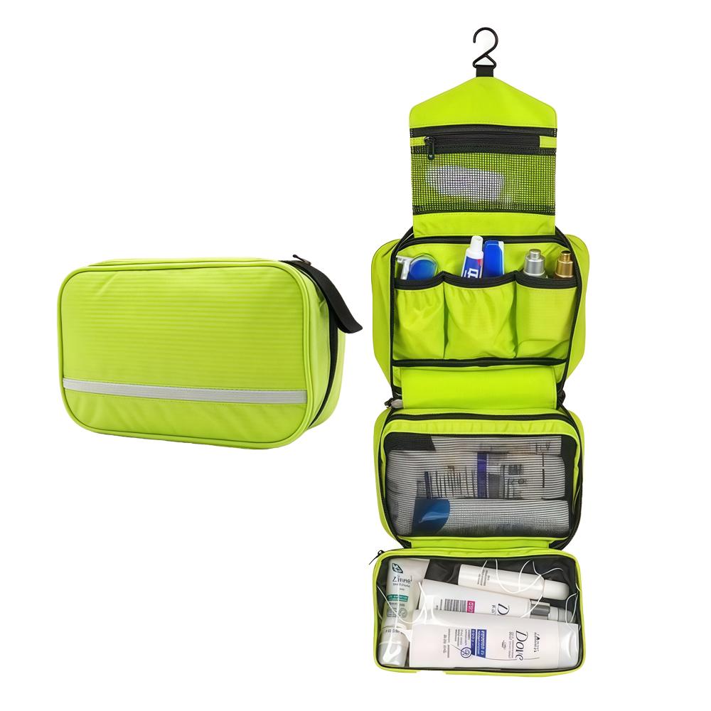 Outdoor Travel Three In One Wash Bag, Portable Dry Wet Separation Storage Bag, Multifunctional Pure Nylon Makeup Bag.zwq