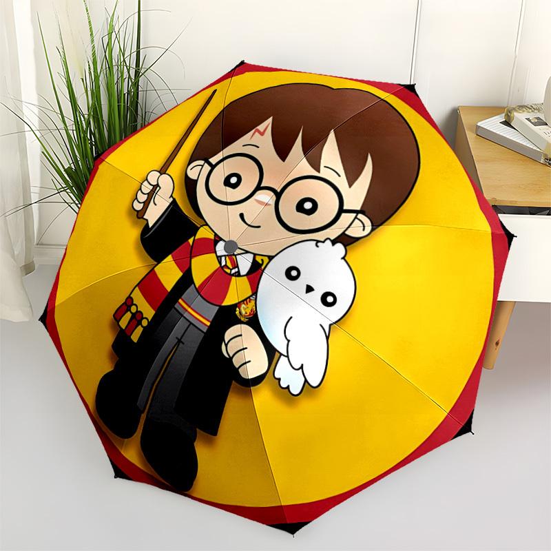 1pc Harry Potter Automatic Opening/closing Umbrella, Compact Travel Umbrella - - Festive Accessory, Sturdy Ribs Yy250807111