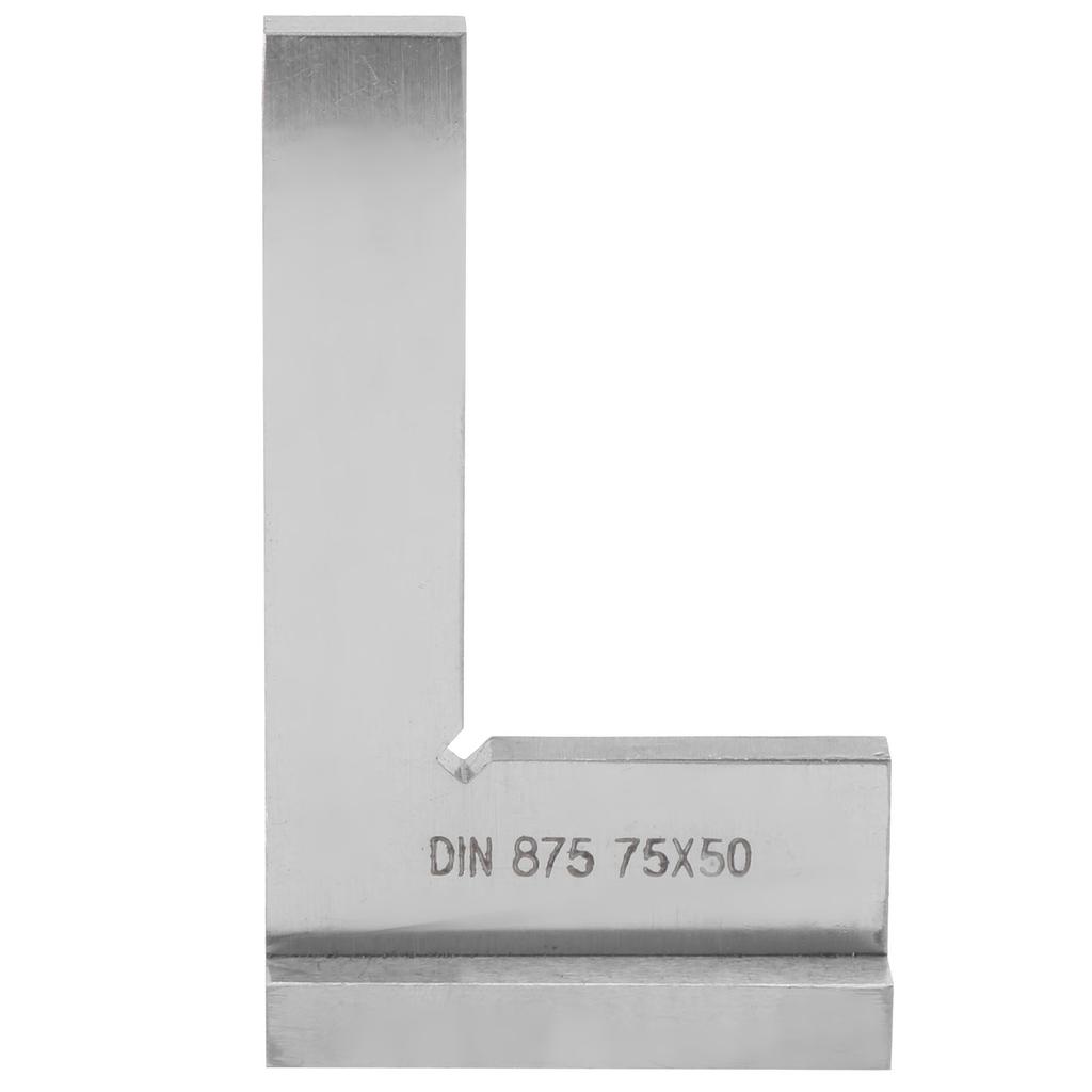 Square Edge Knife Ruler 90 Degree Right Angle Engineer Measuring Tool Class 2 DIN 875 75x50