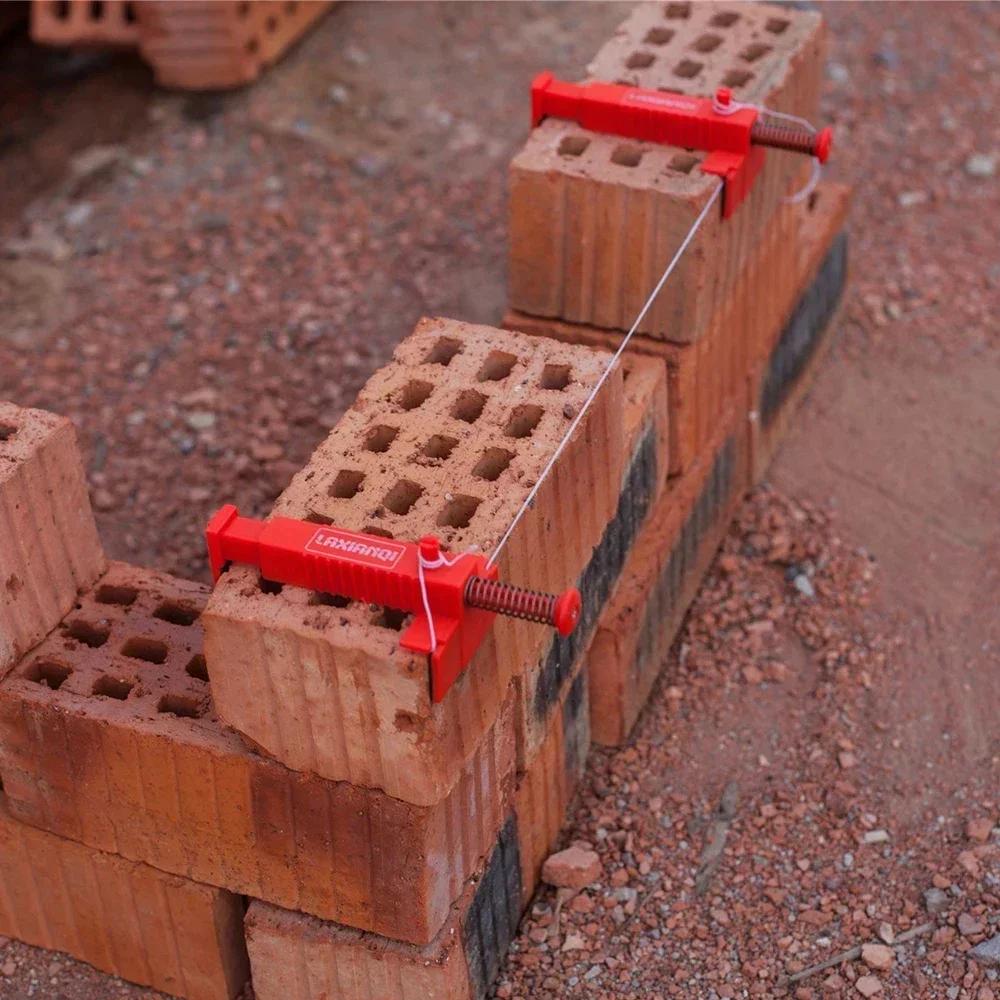 1-6pcs Bricklaying Wire Drawer Brick Liner Wall Building Wire Frame Brick Liner Runner Engineering Construction Tools
