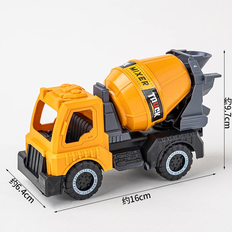 Construction Vehicle Cake Toppers: Excavator, Bulldozer, Roadblock Inserts, Figurines for Boys' Birthday