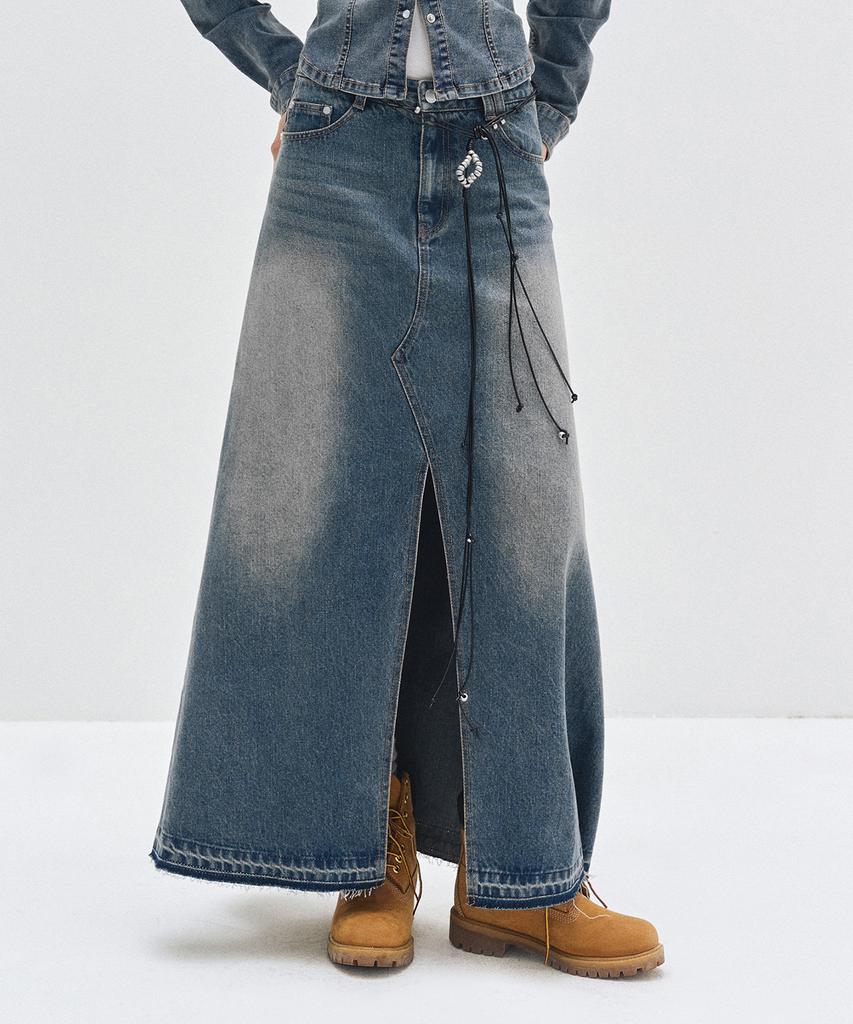 Deketeuumeon Maxi Skirt Dcsk006Blue