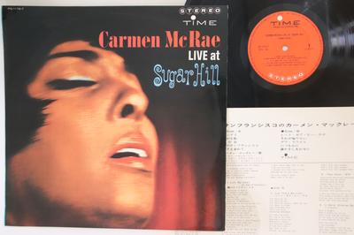 LP Record CARMEN MCRAE  Live At Sugar HILL PS1176T TIME 1965 Japan Jazz Used