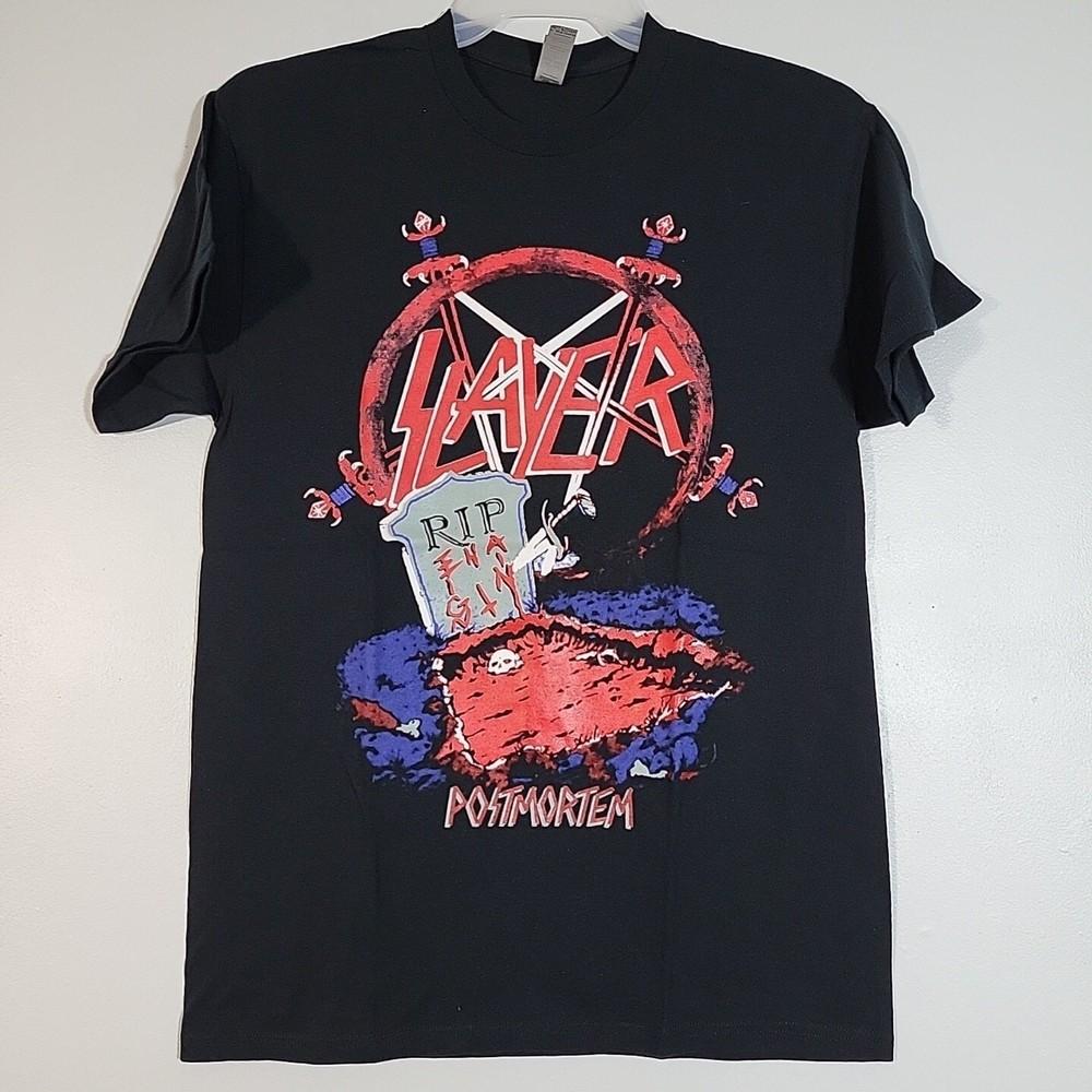 

SLAYER Postmortem S SMALL T-Shirt Black Mens Band Logo Unisex T-Shirt M