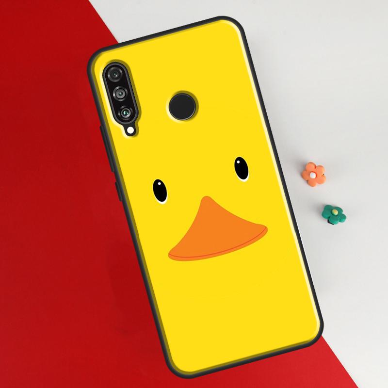 Kwaii gelbe Ente Abdeckung für Huawei P30 Pro P50 P20 P40 Lite P Smart 2021 Nova 5T Fall für Honor 50 8X 10i