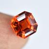 4,55 Karat Natürlicher ORANGE Saphir ZERTIFIZIERT Quadratischer Schliff Edelstein Kostenlose Lieferung