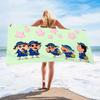 Extra Large Kids Quick Dry Bath Towel Cartoon Character Digital Print Double Sided Flannel Microfiber Beach Towel