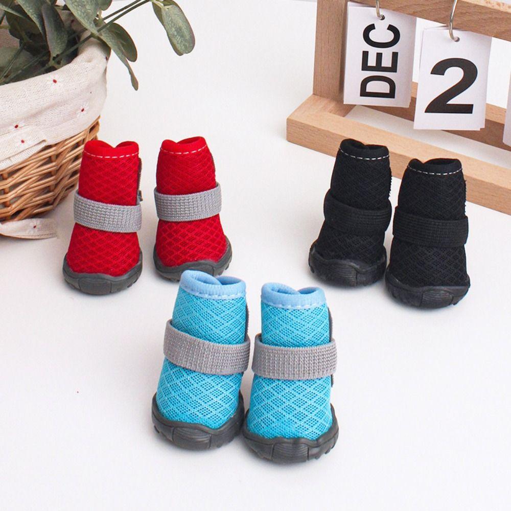 Non-slip Dog Shoes Breathable Pet Shoes Mesh Dog Boots for Small Dogs
