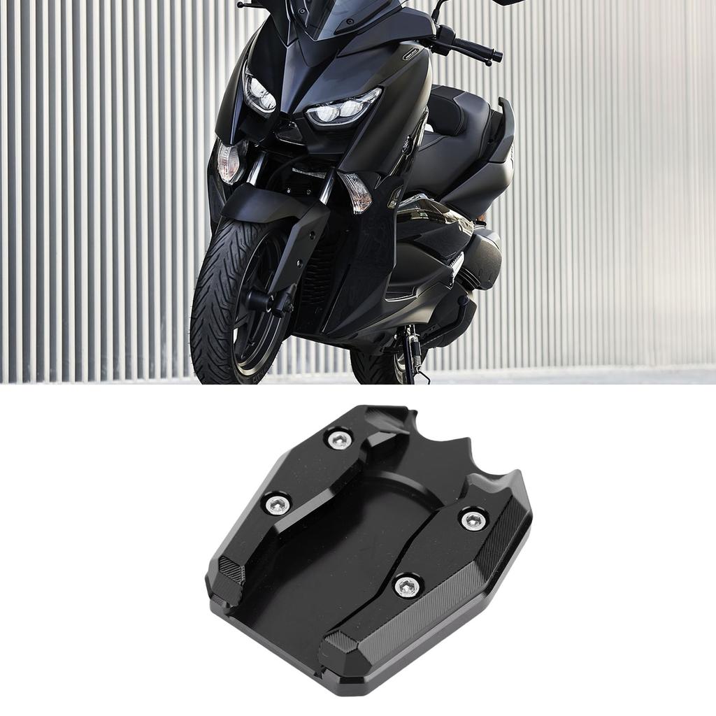 Motorcycle Kickstand Extender Pad Enlarger CNC Aluminum Alloy Anti Skid Side Stand Extension Plate Pad Replacement for Xmax300 2013-2025