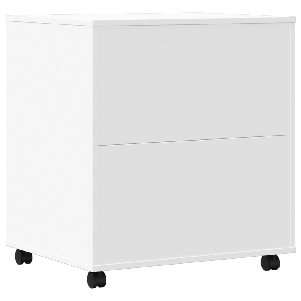 Vidaxl Printer Stand, With Wheels, White, 60X50X67 Cm