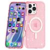 For iPhone 16 Pro Magnetic Case Compatible with MagSafe PC+TPU Glitter Phone Cover