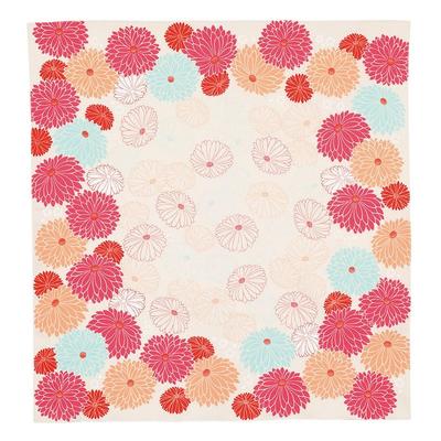 Musubi Furoshiki 100 Himemusubi Adeline Klam Kikku Red 100cm Organic Cotton 100x100