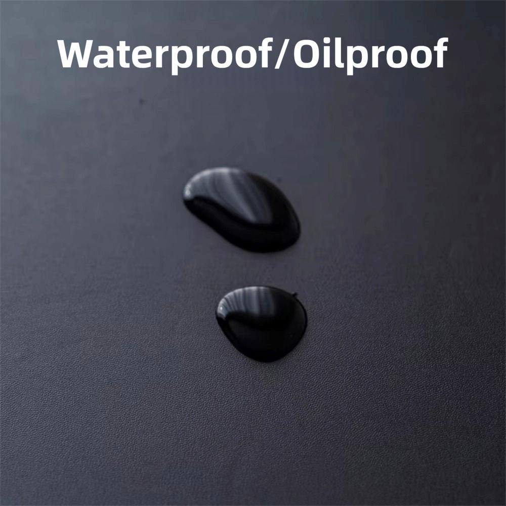 Oil Proof Round Table Cover PU Leather Elastic Table Cover Table Protector  Restaurant Use