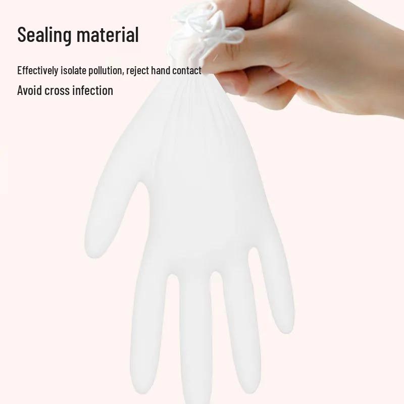 Powder-Free Transparent Disposable PVC Gloves for Inspection, Hair Salon, Waterproof & Oil-Proof Protection