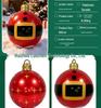 PVC Inflatable Striped Meteor Snowflake Christmas Ball Ornament for Outdoor Parties