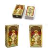 Goldenes Jugendstil Tarotkarten-Deck Mit Rätseln Für Emotionale Und Gedankliche Entwicklung