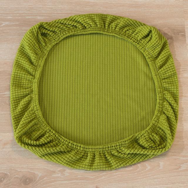 

Круглый чехол на стул, универсальный размер, большой эластичный чехол для сиденья, чехлы для стула, чехлы для ресторана, банкета, бара, украшение для дома и вечеринки 28-35cm Round яблочный зеленый