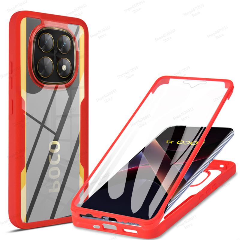 Husă de Telefon Antishock 360° Full Body Cover Pentru POCO F7 Ultra X7 M6 X6 F6 Pro C65 Silicon Funda Pentru POCO X5 X4 X3 F5 Pro Husă
