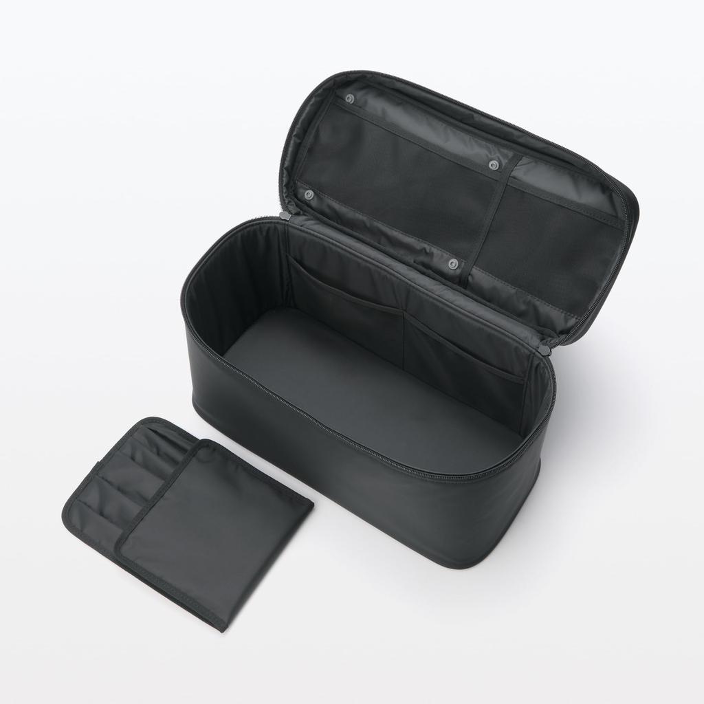 MUJI Nylon Makeup Large 36 x 83525347 Box Black Size 16.5 20.5 cm Direct from Japan