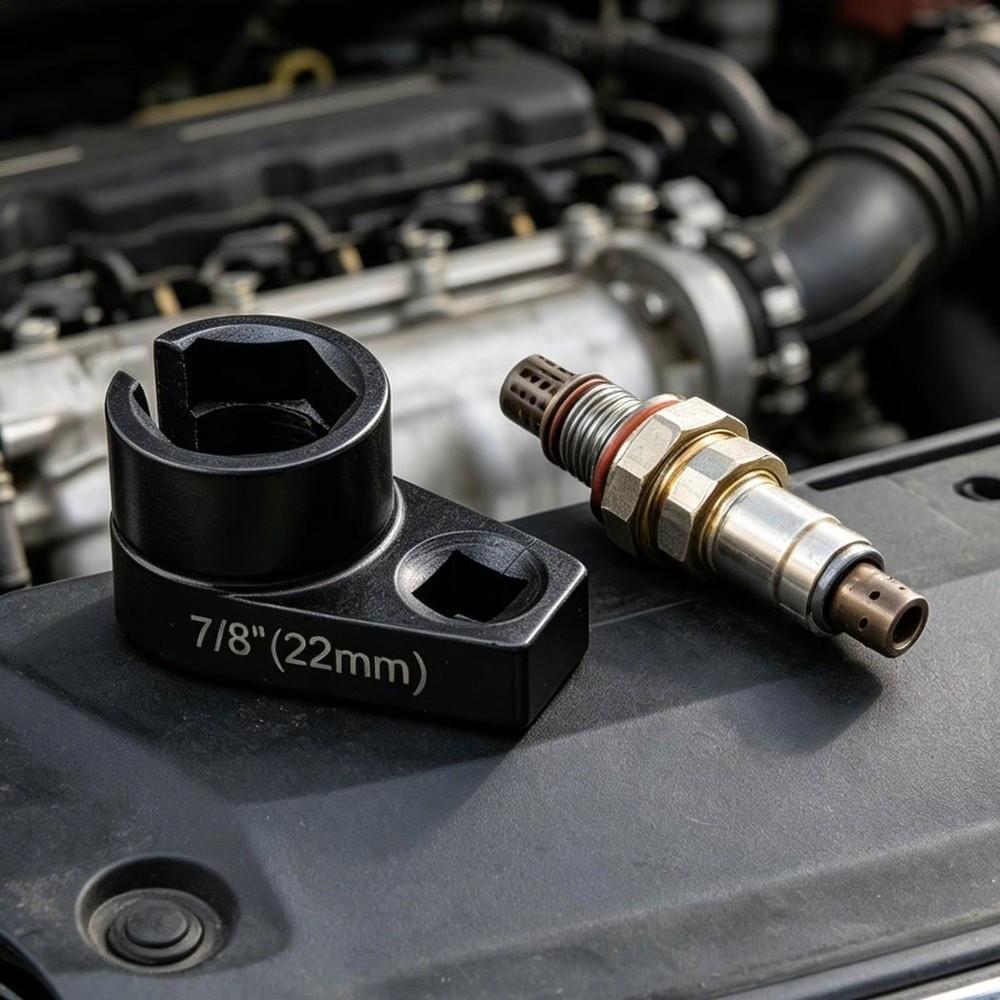 3/8" Drive Oxygen Sensor Wrench Offset Design Universal Adapter Wrench  Filter Replacement