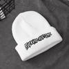 Male Embroidered Beanies Hats Winter Autumn Skullcap Women Warm Letter Embroidery Pattern Knitted Hat Adult Soft Unisex Caps